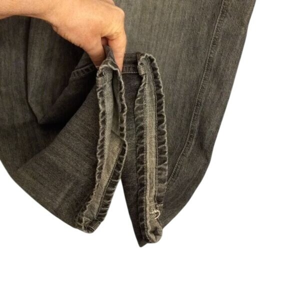 Vibes Gold Label Size W36 L34 Jeans Mens Straight Leg Black Denim Vintage Y2K - Picture 6 of 14